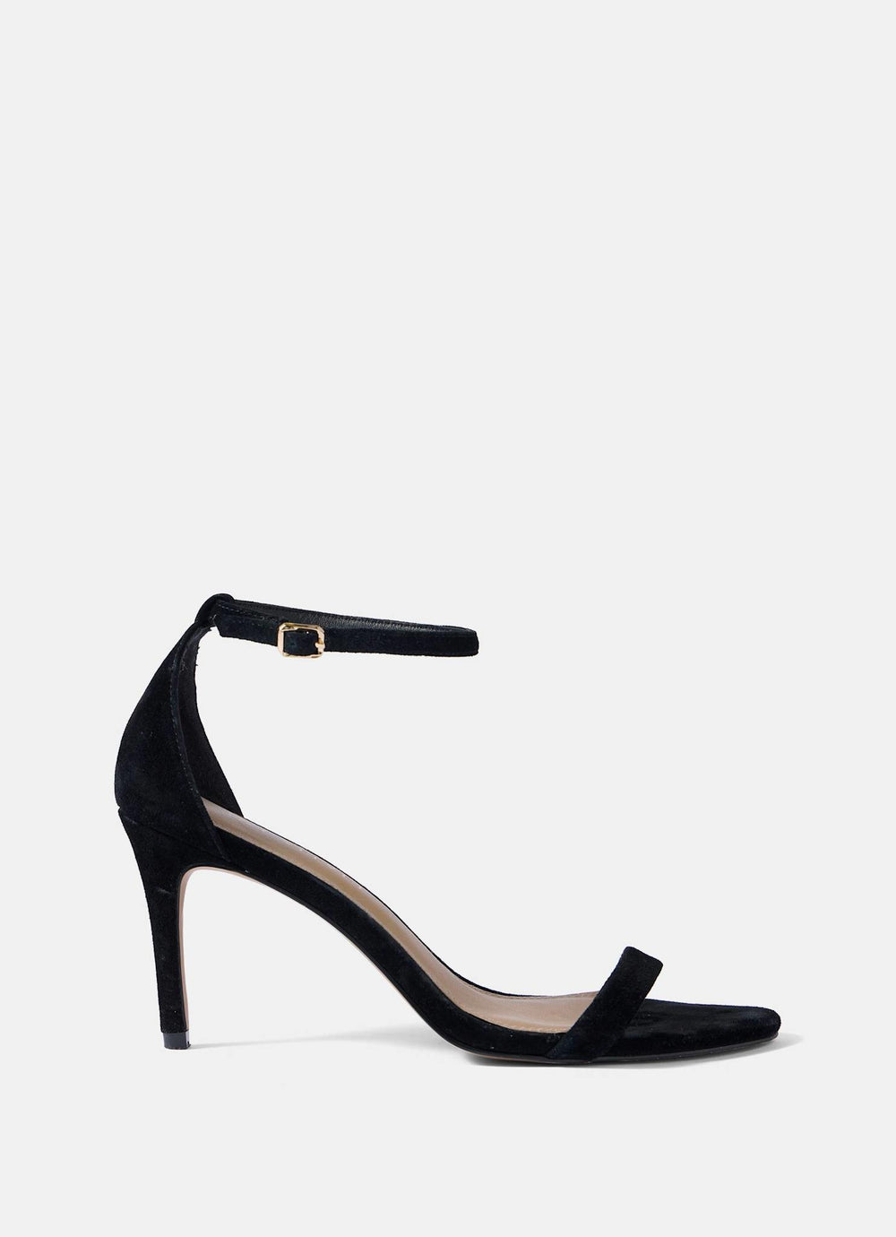 Skye Black Suede High Heels