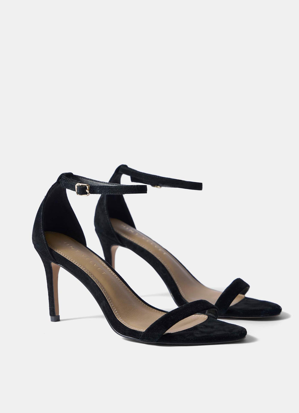 Skye Black Suede High Heels