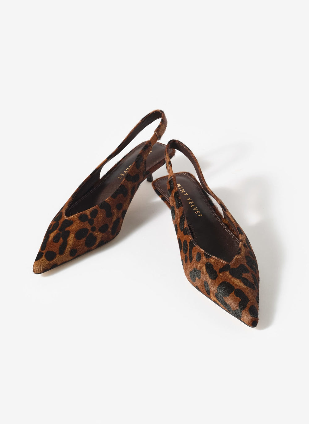 Skye Leopard Print Slingback Court Heels
