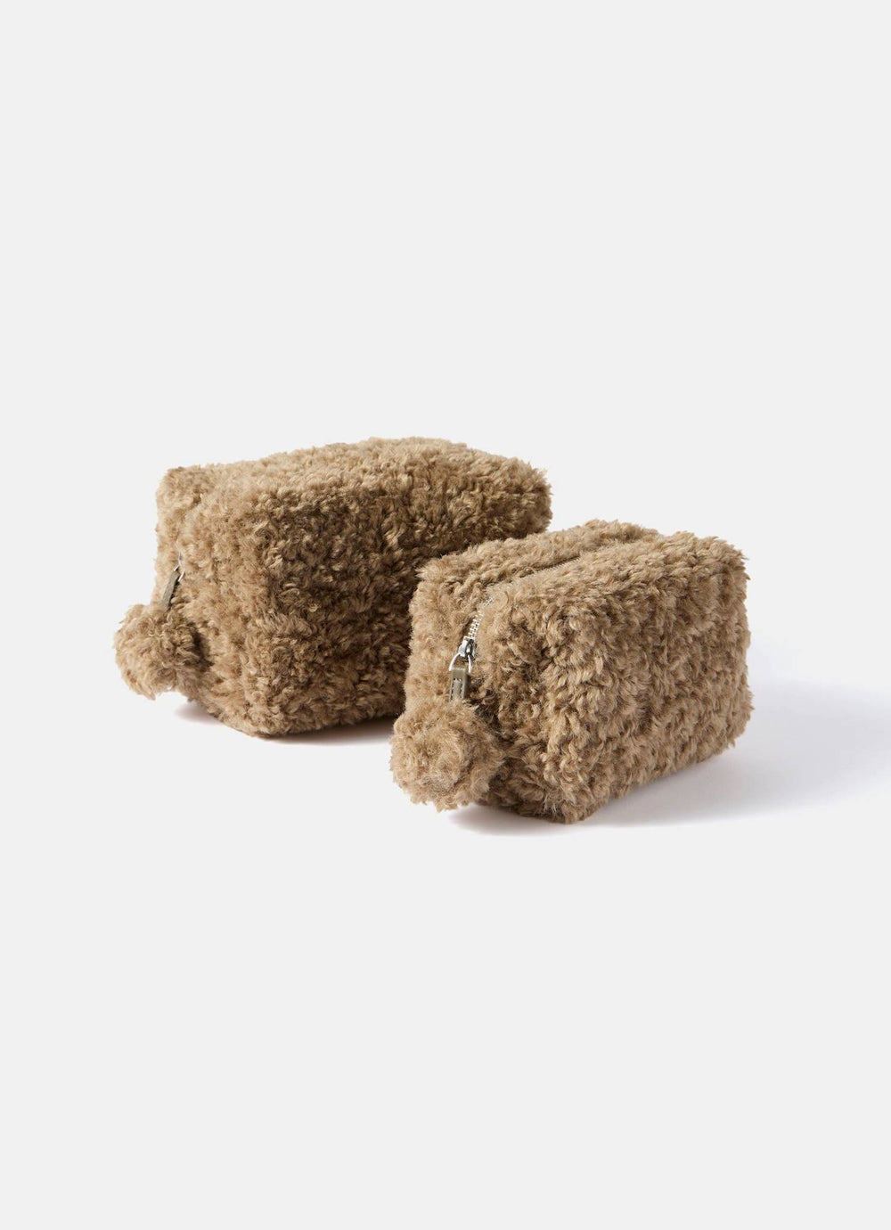 Small Neutral Borg Wash Bag