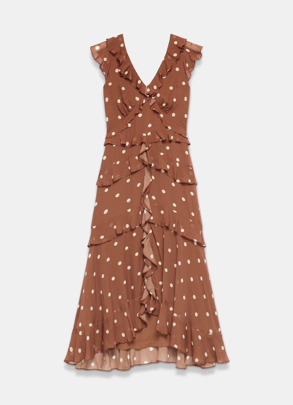 mint velvet ruffle midi dress Mint Velvet Floral Print Ruffle Midi Dress