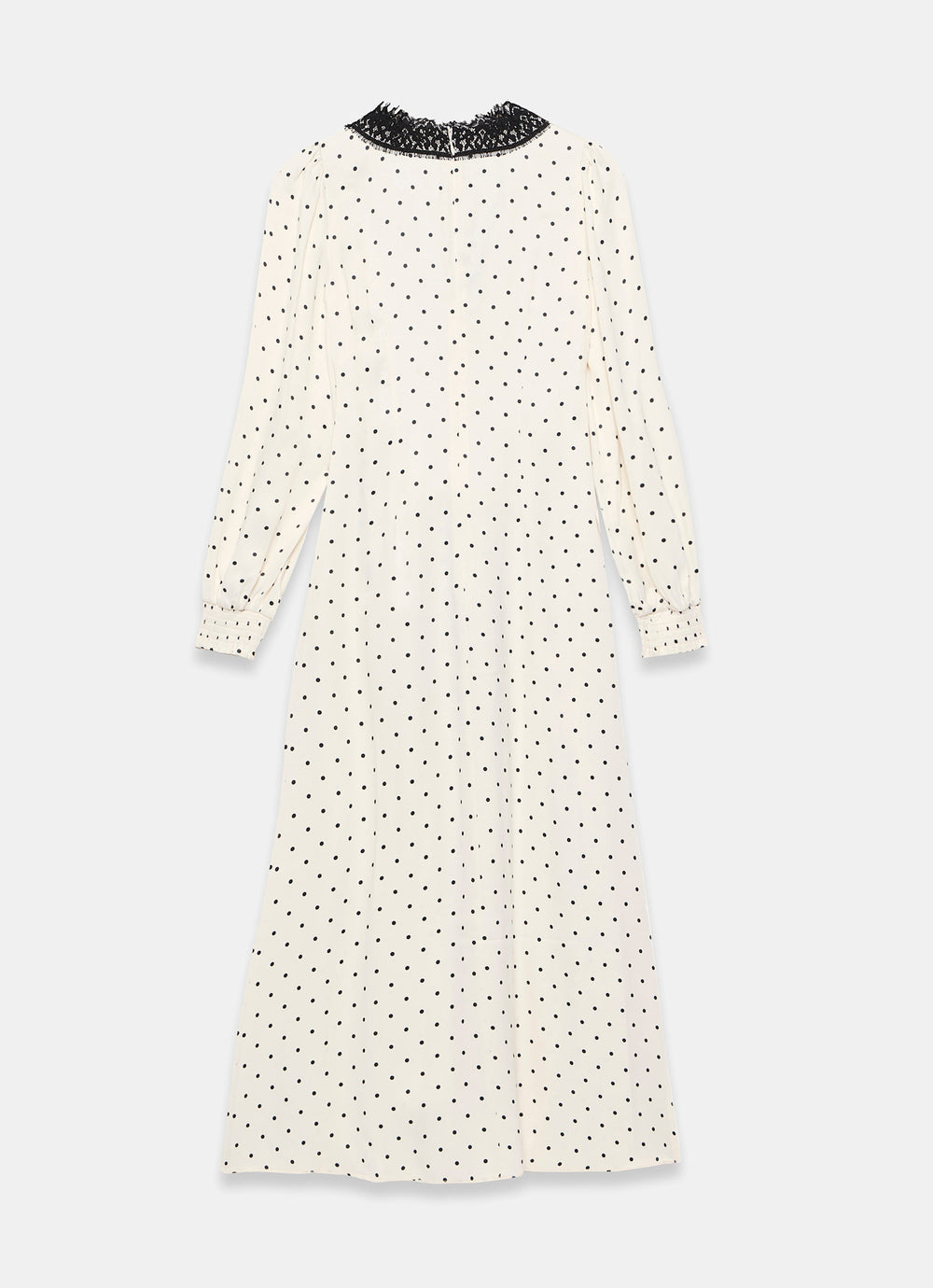 Mint Velvet Cream Polka Dot Tie Maxi Dress | Size 6 | Cream | Long Sleeve | V Neck Mint Velvet Cream Polka Dot Tie Maxi Dress | Size 6 | Cream | Long Sleeve | V Neck