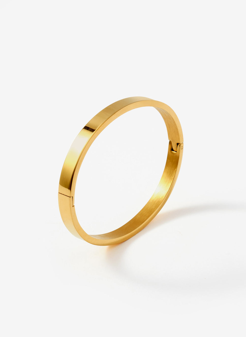 Gold Stainless Steel Slim Bangle