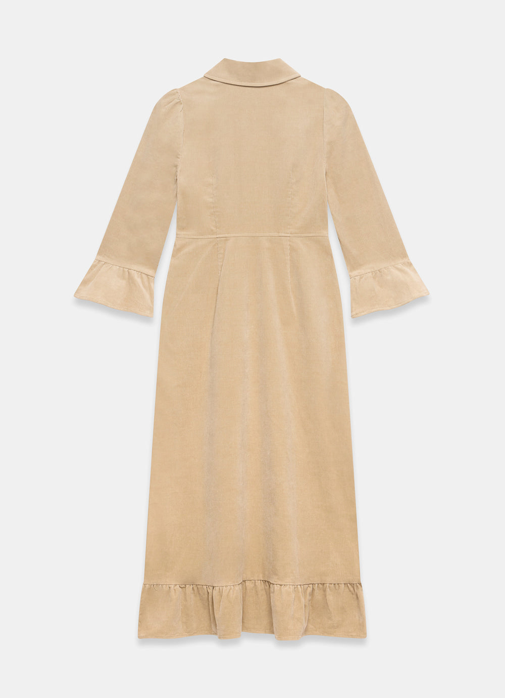 Neutral Corduroy Midi Dress – Mint Velvet