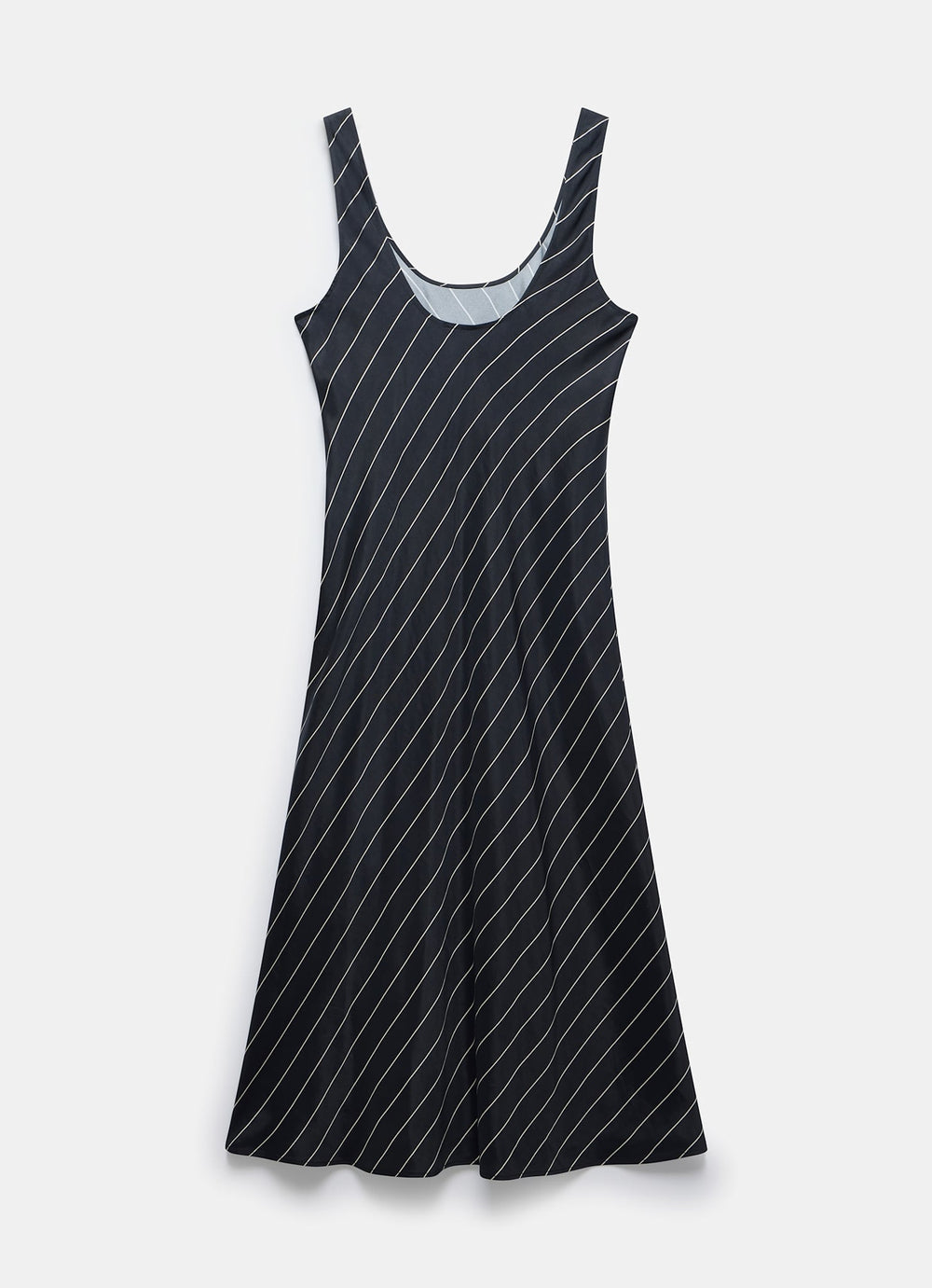 black and white striped athletic dress Black Striped Midi Slip Dress – Mint Velvet