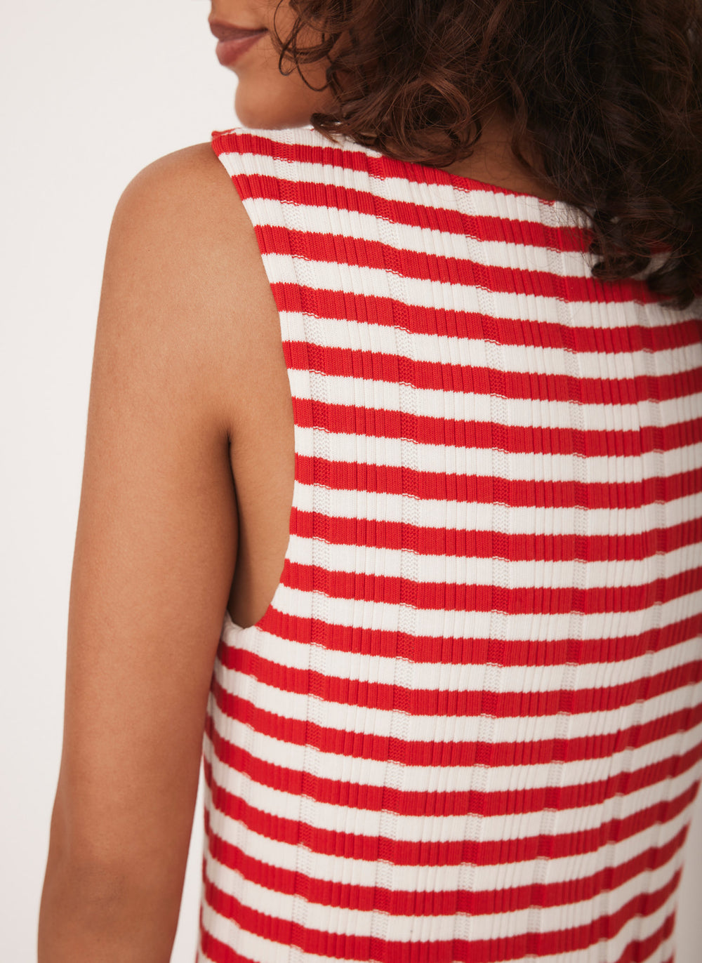 Red Striped Jersey Maxi Dress  Mint Velvet
