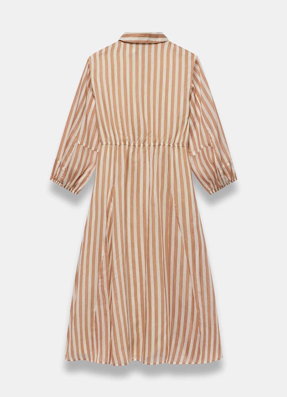 Orange Stripe Wrap Midi Shirt Dress – Mint Velvet