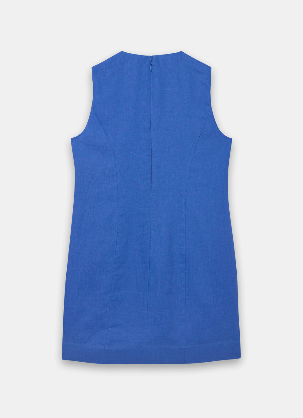 Mint Velvet Blue Beige Sunray Button Mini Dress | Size 02 | Blue | Sleeveless | Crew Neck Mint Velvet Blue Beige Sunray Button Mini Dress | Size 02 | Blue | Sleeveless | Crew Neck