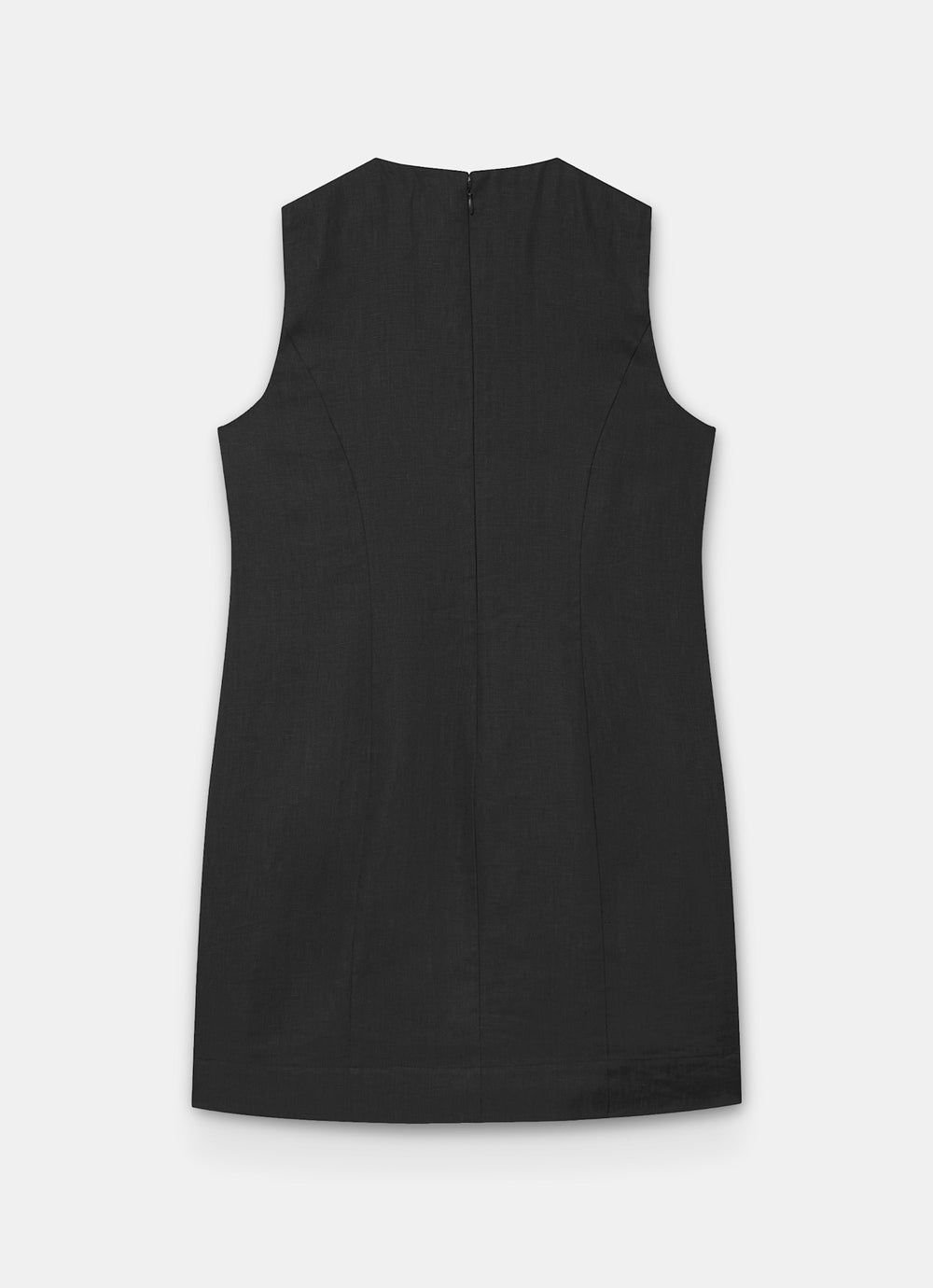 Mint Velvet Black Beige Sunray Button Mini Dress | Size 04 | Black | Sleeveless | Crew Neck Mint Velvet Black Beige Sunray Button Mini Dress | Size 04 | Black | Sleeveless | Crew Neck