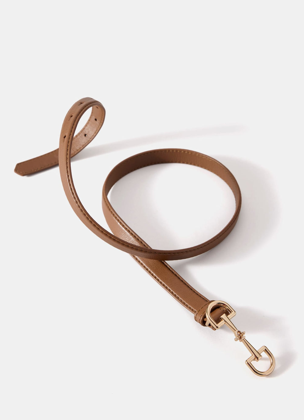 Tan Leather Snaffle Detail Belt