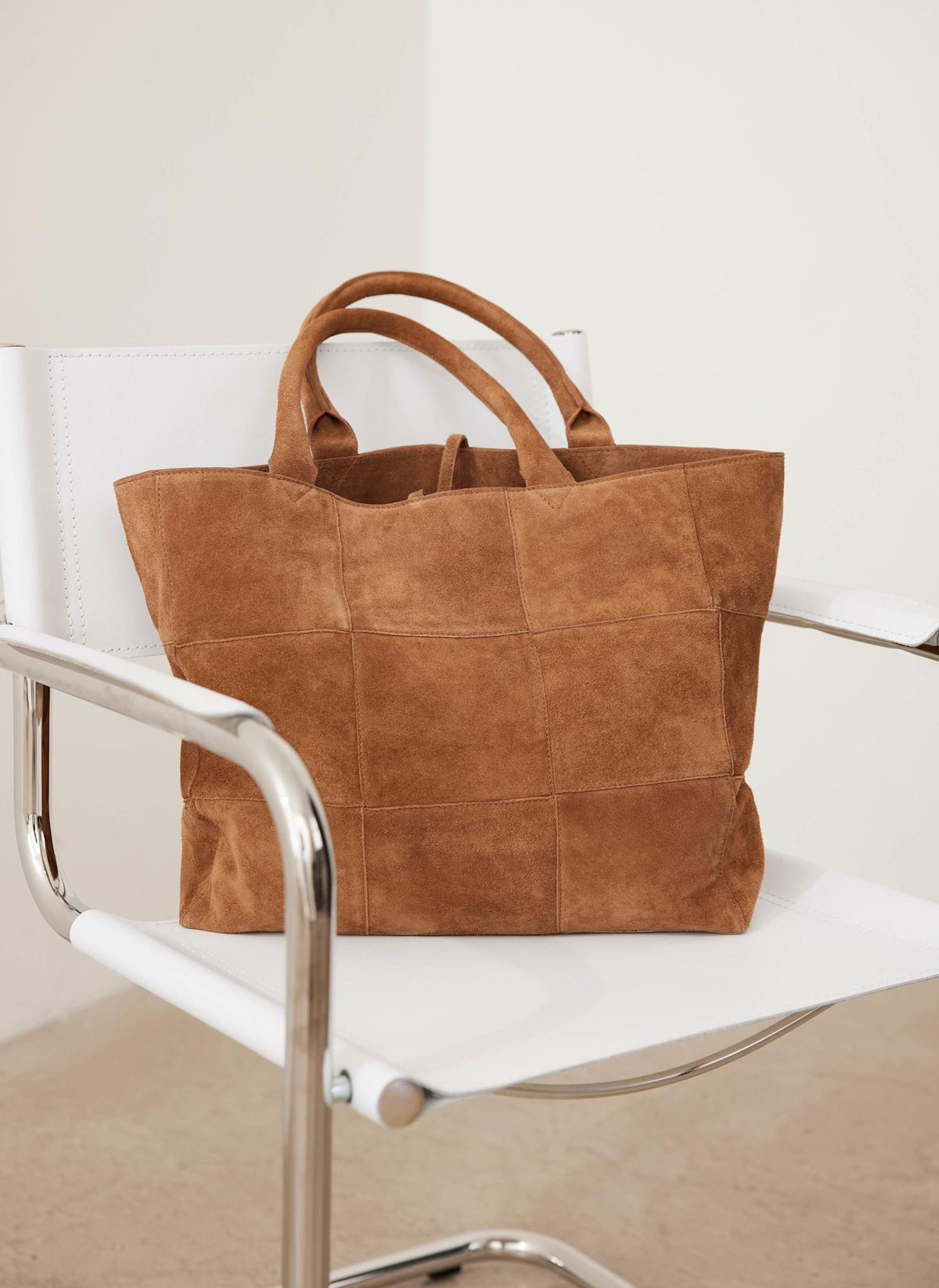 Mia Tan Suede Woven Tote Bag – Mint Velvet