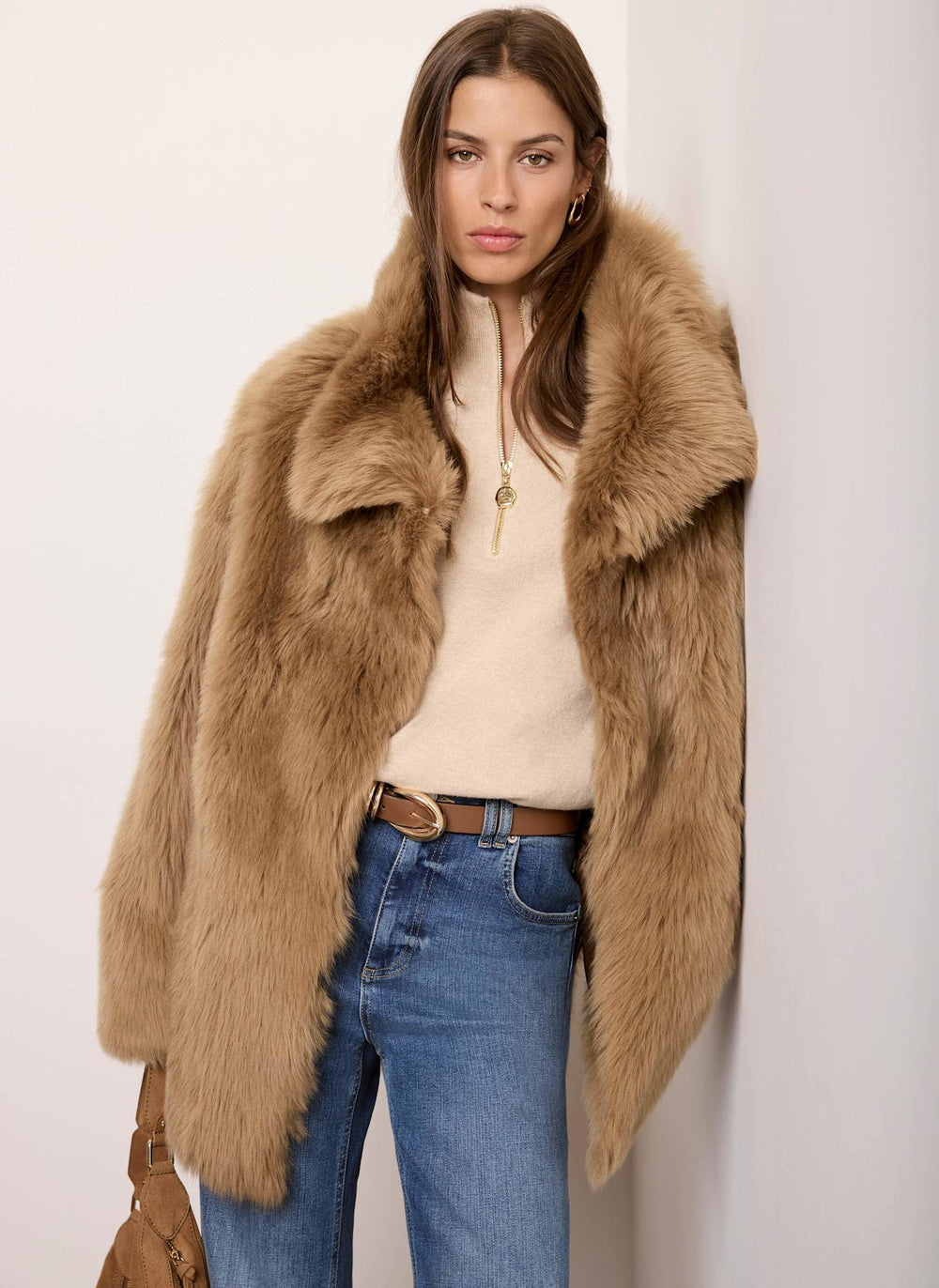 Neutral Toscana Sheepskin Coat