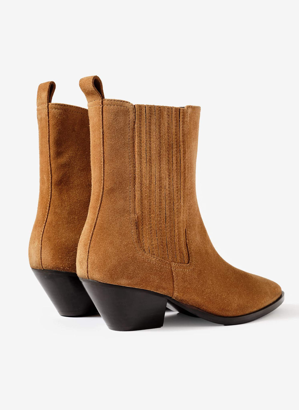 Tate Tan Suede Ankle Boots