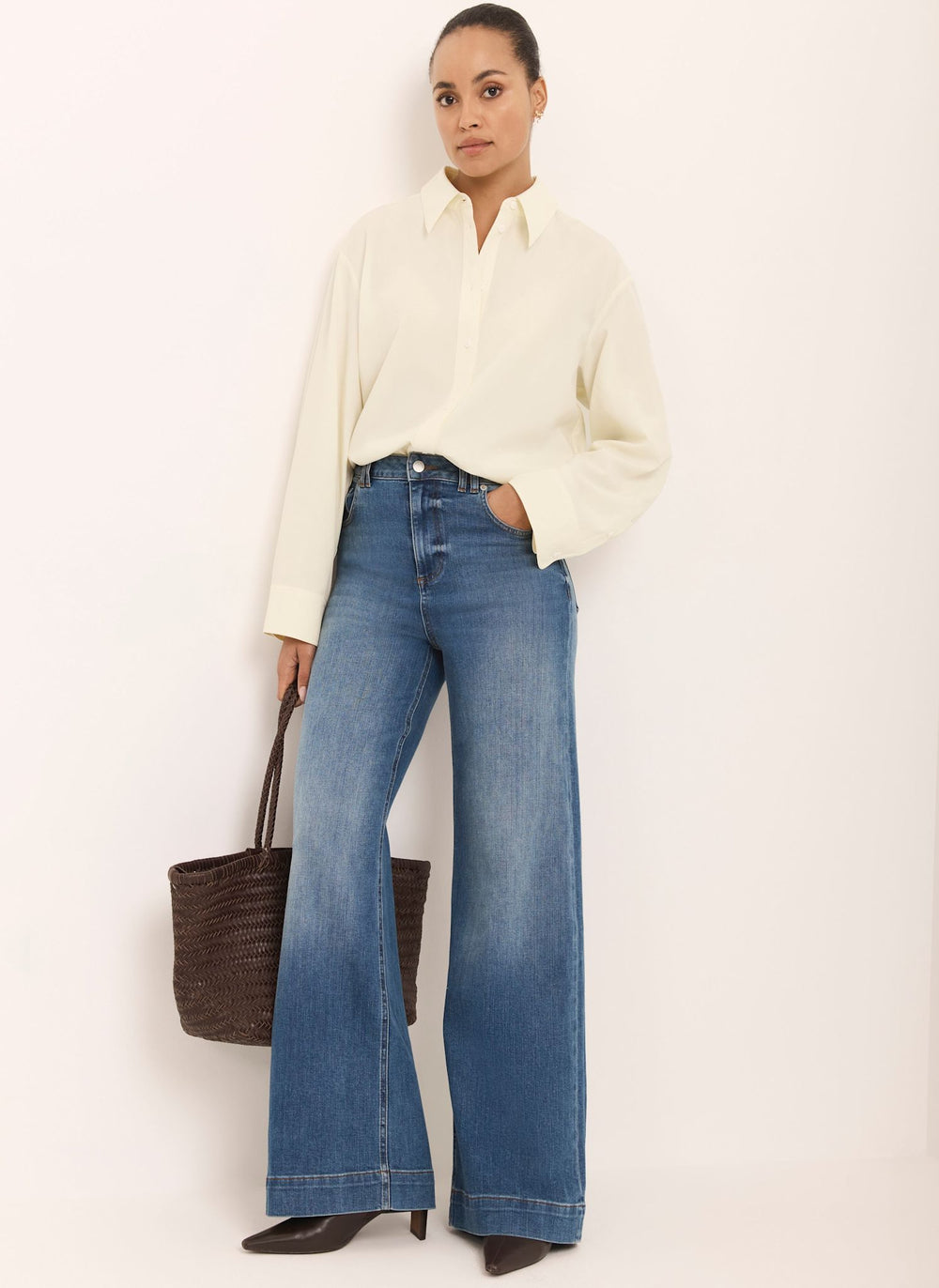 Indigo Ultimate Wide Leg Jeans