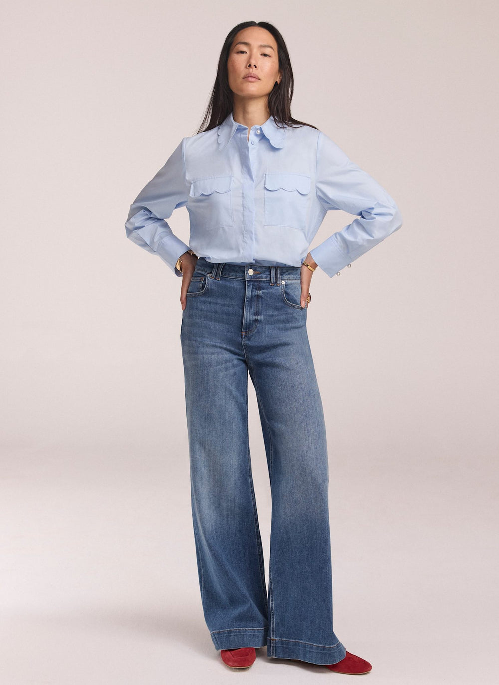 Indigo Ultimate Wide Leg Jeans