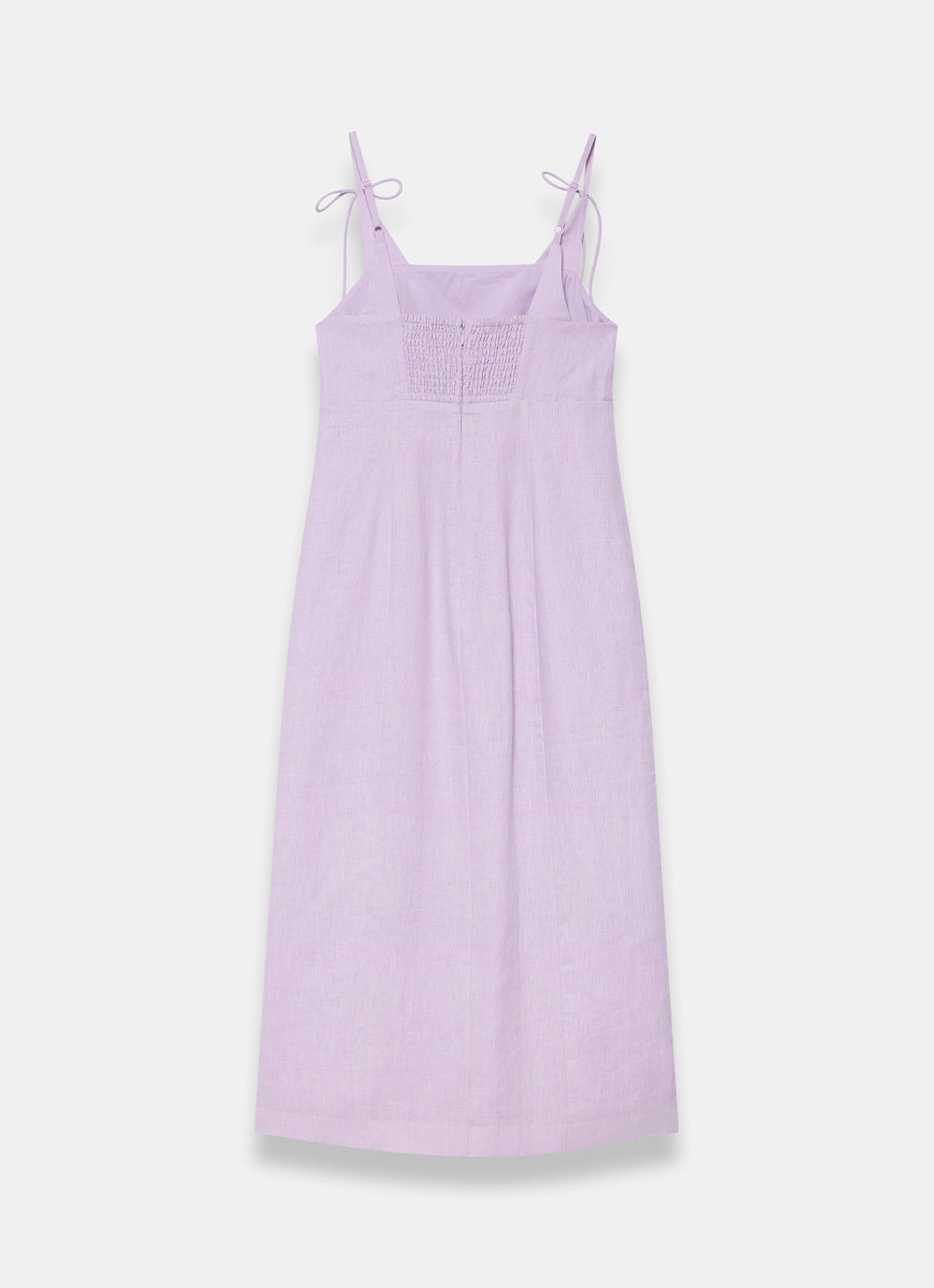 Lilac Linen Bow Detail Midi Dress – Mint Velvet