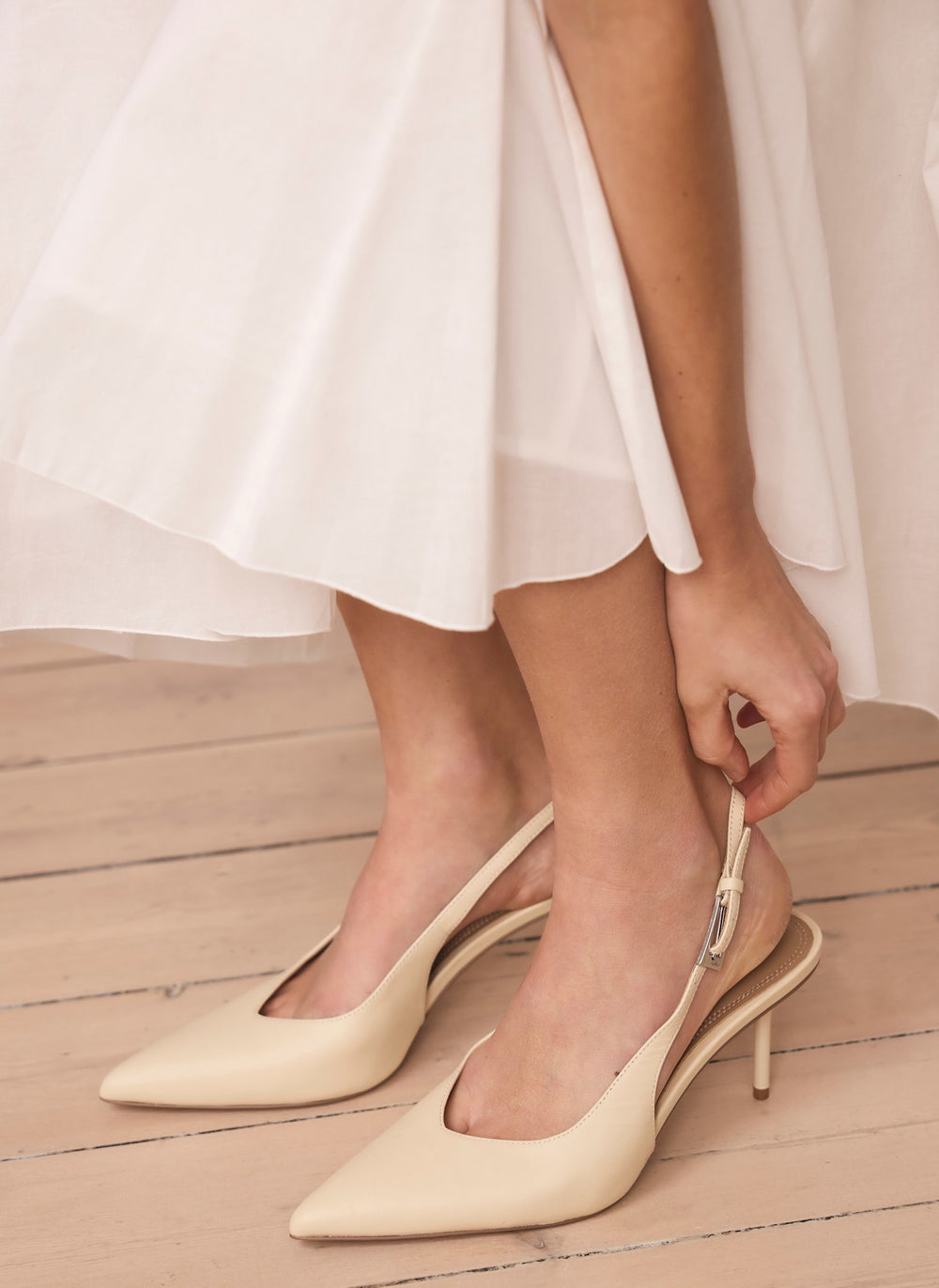 Tori Yellow Leather Heels
