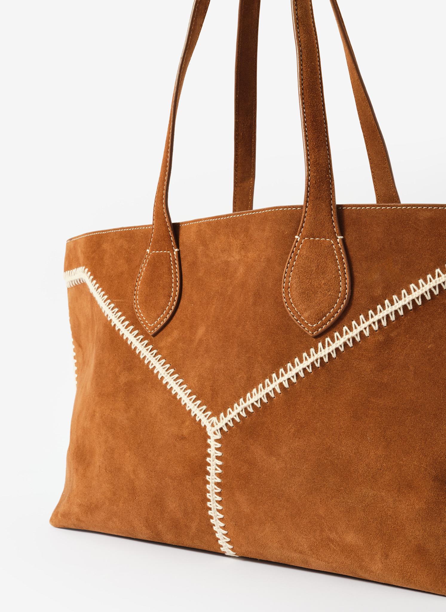 Tula Tan Suede Tote Bag – Mint Velvet