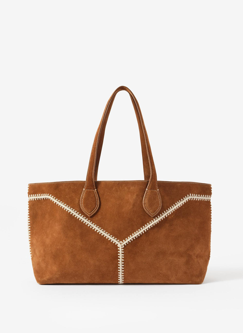 Tula Tan Suede Tote Bag