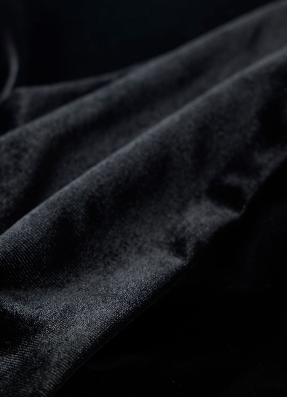 Black Velvet Skinny Scarf