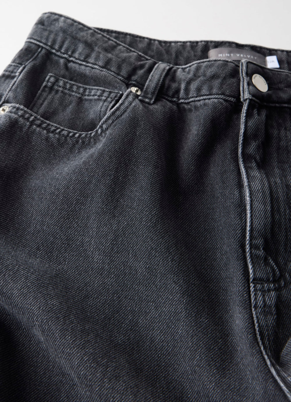 Washed Black Super Soft Wide Leg Jeans – Mint Velvet