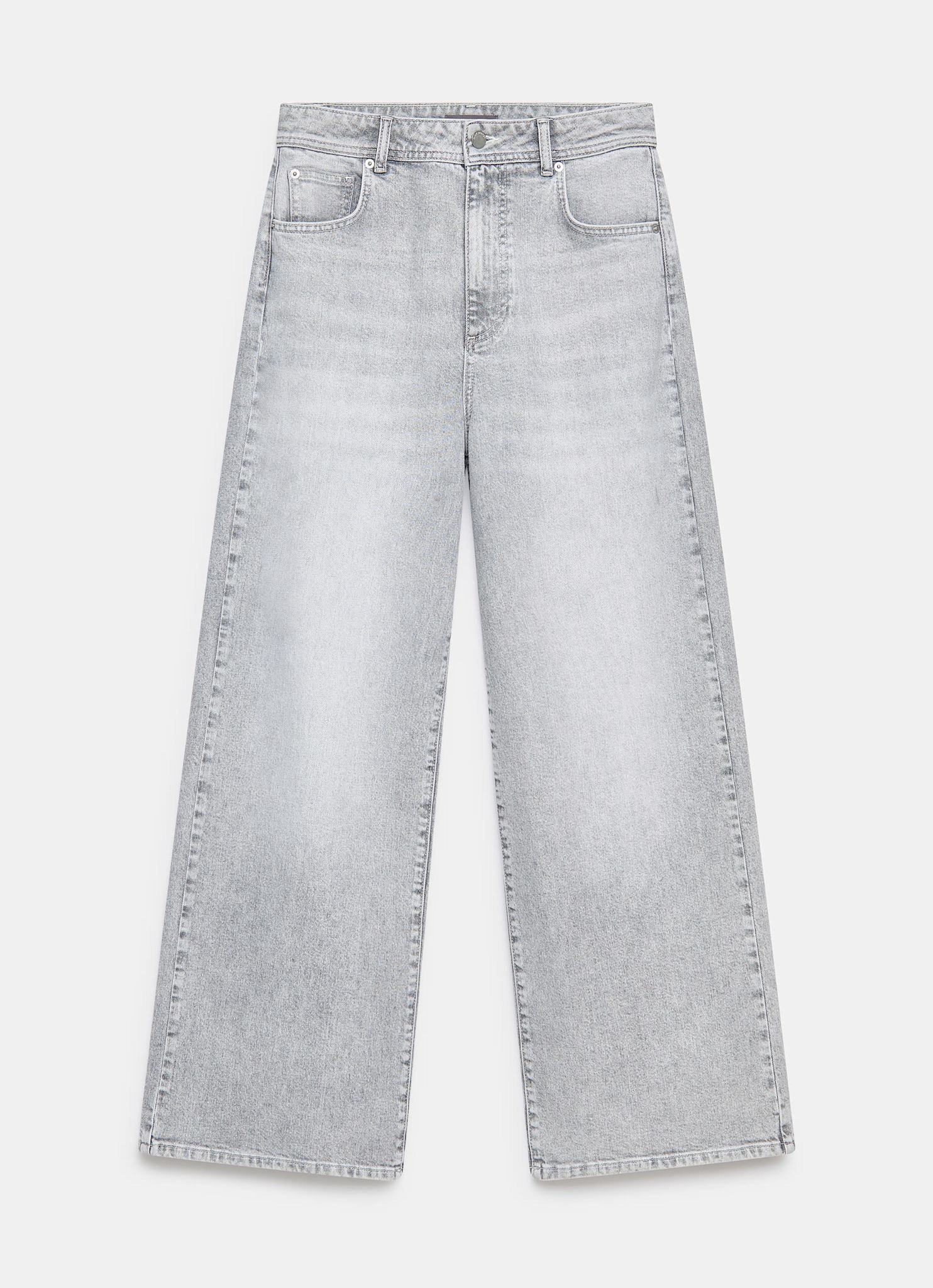 Washed Grey Wide Jeans – Mint Velvet