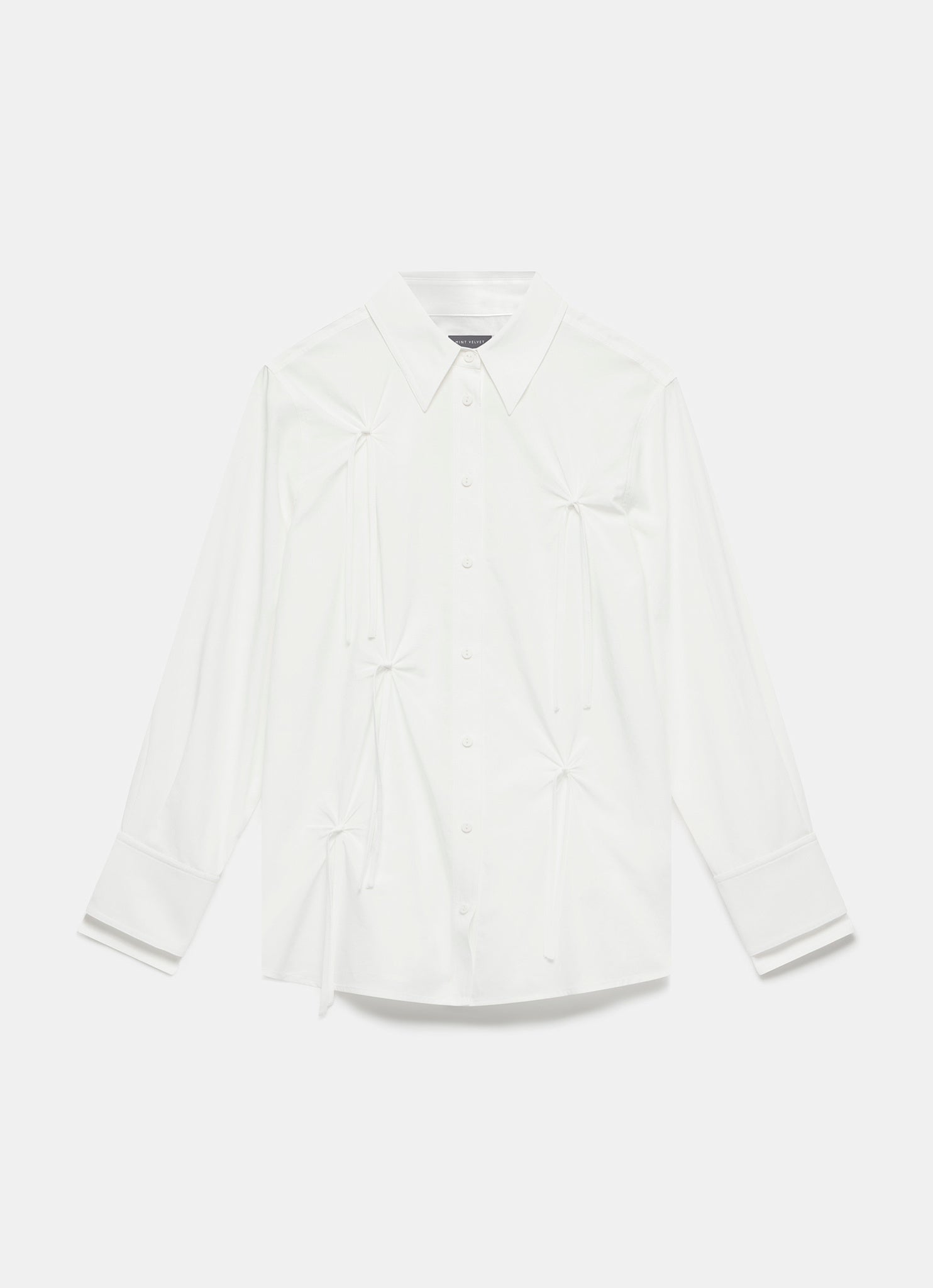 White Knot Detail Shirt – Mint Velvet