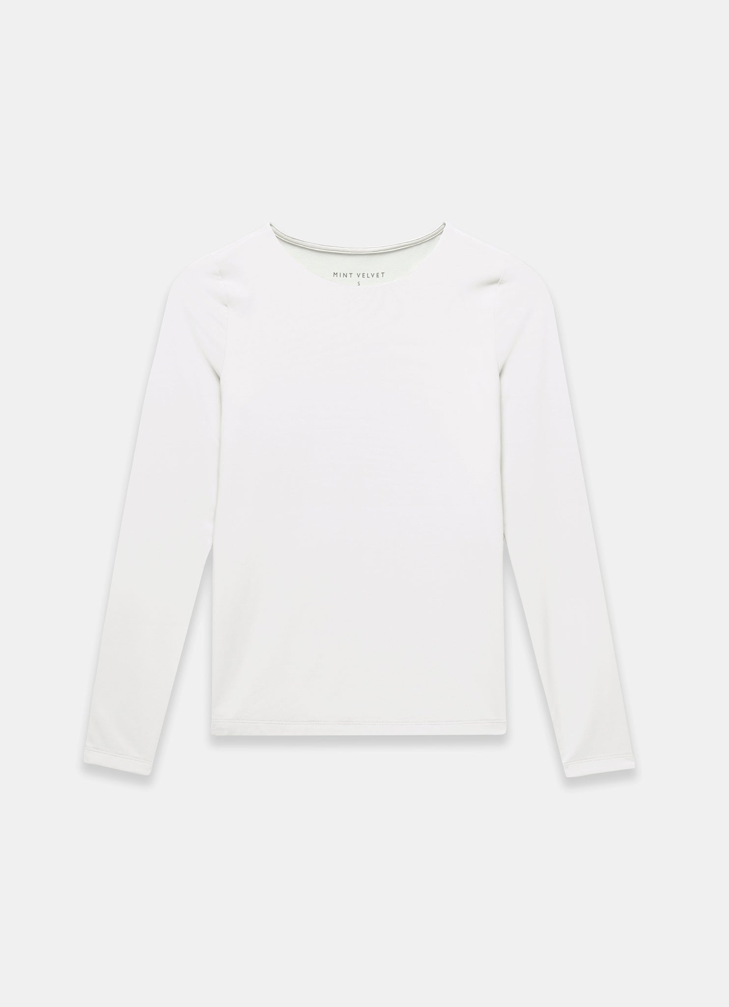 silent and】layered sleeve tops【ANDWANG】 Long Sleeve Loop Front