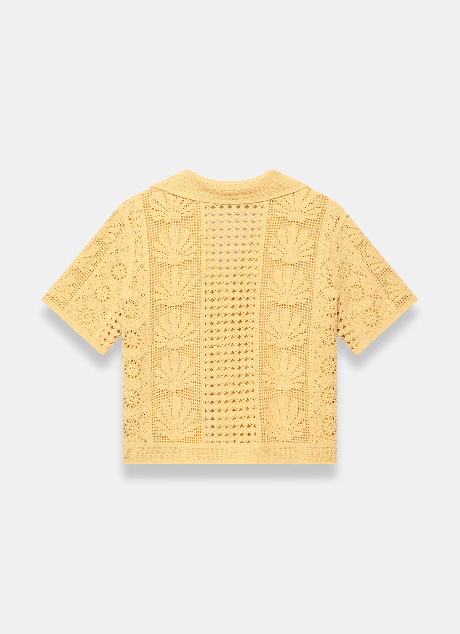 Yellow Crochet Shell Shirt – Mint Velvet