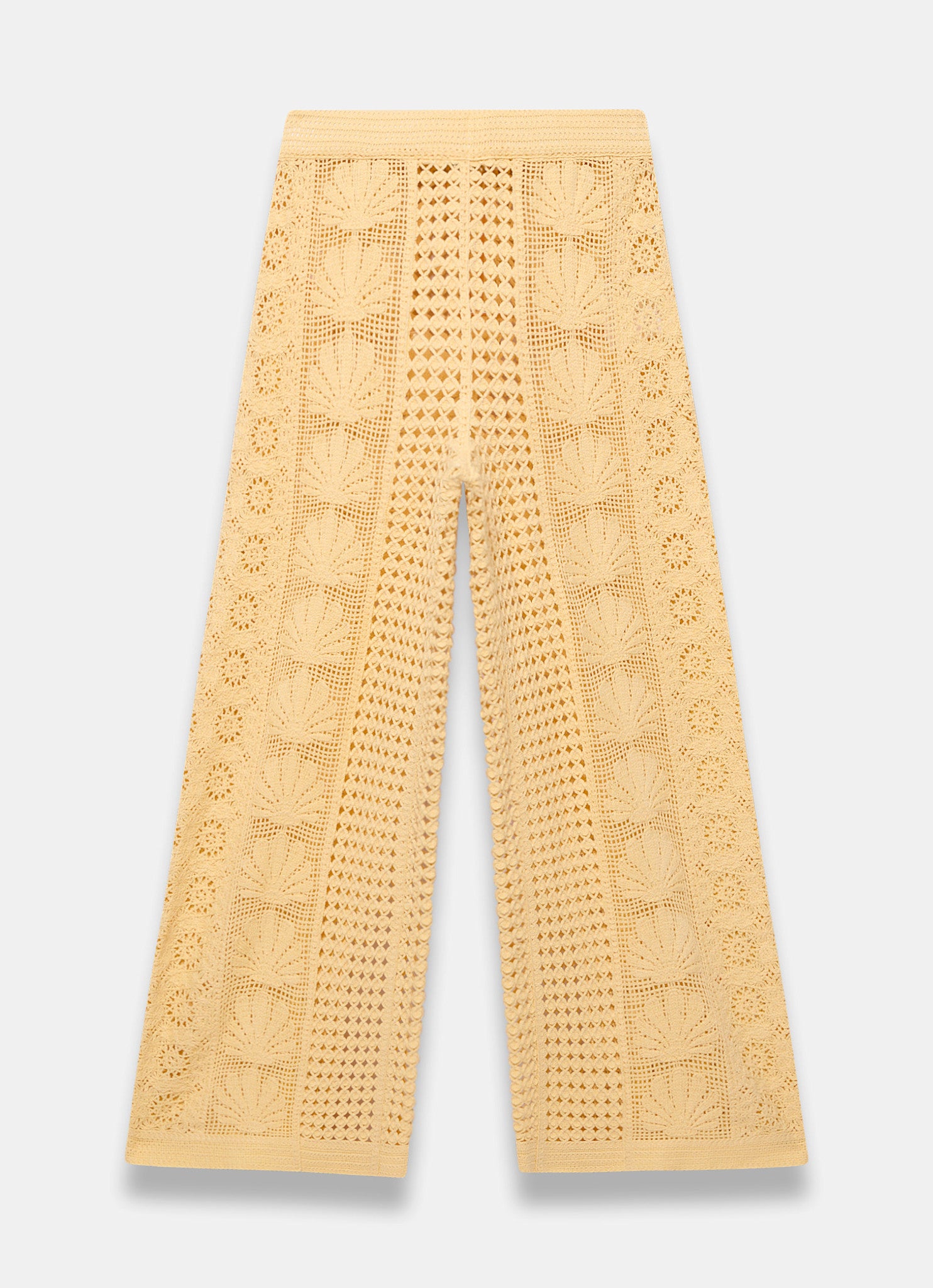 Yellow Crochet Shell Trousers – Mint Velvet