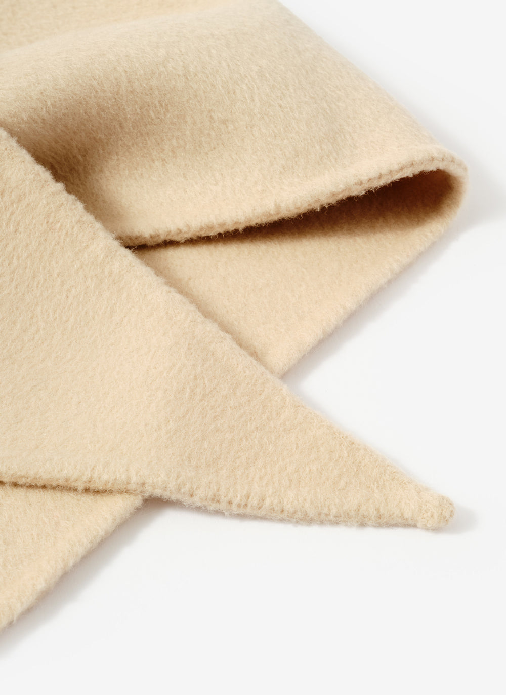 Neutral Triangle Wool Neck Scarf