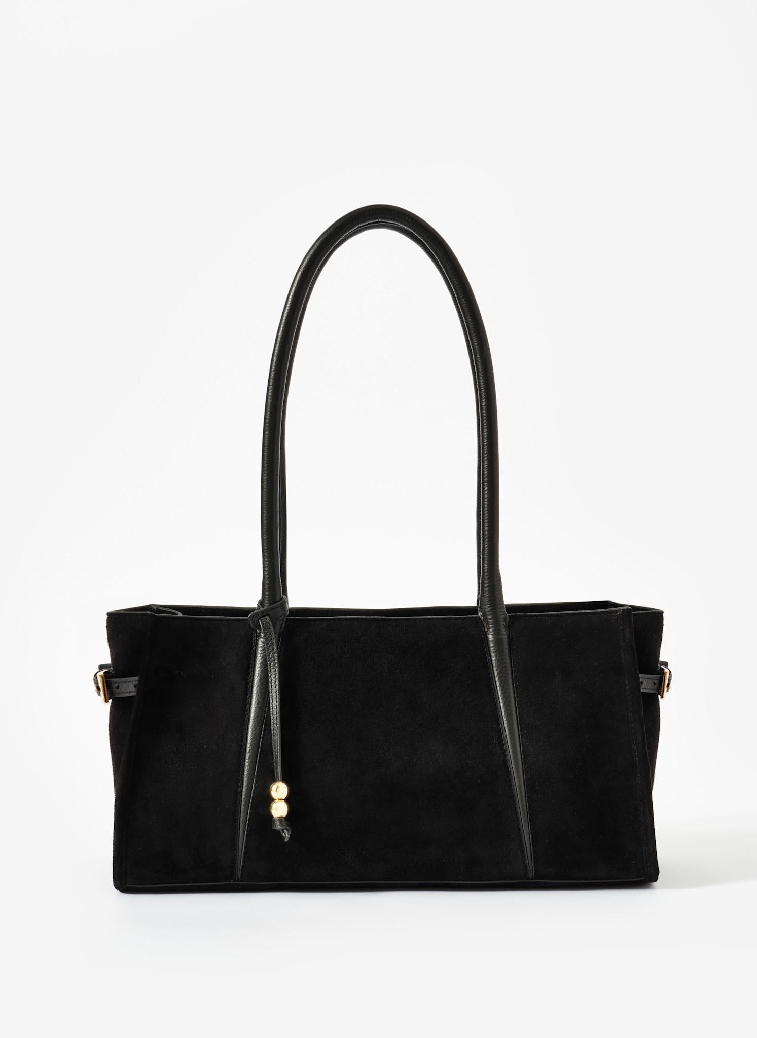 新品未開封her lip to velour mini bag Mini Suede Vanity Bag | Black | Small & Versatile Handbag - Glam