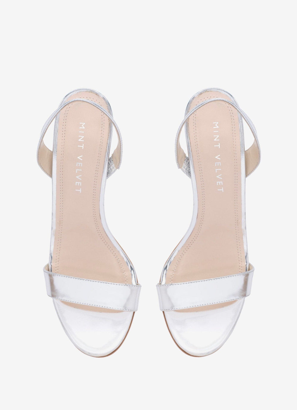 Amara Silver Heeled Sandals SANDALS Mint Velvet 
