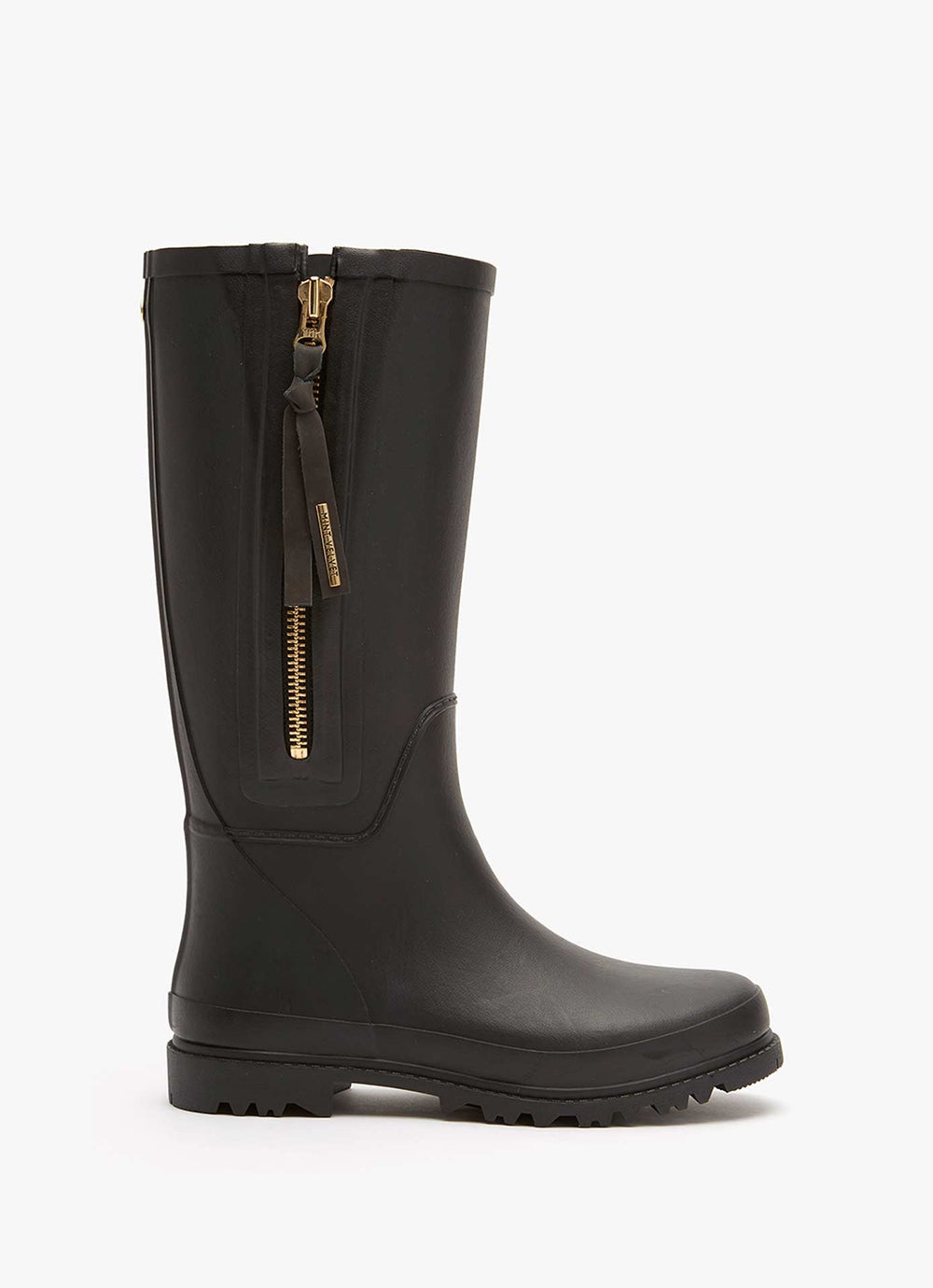 April Black Zip Wellies WELLIES Mint Velvet 