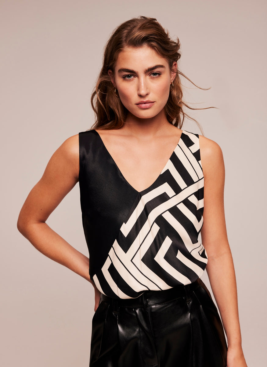 Audrey Print Cami Top Mint Velvet