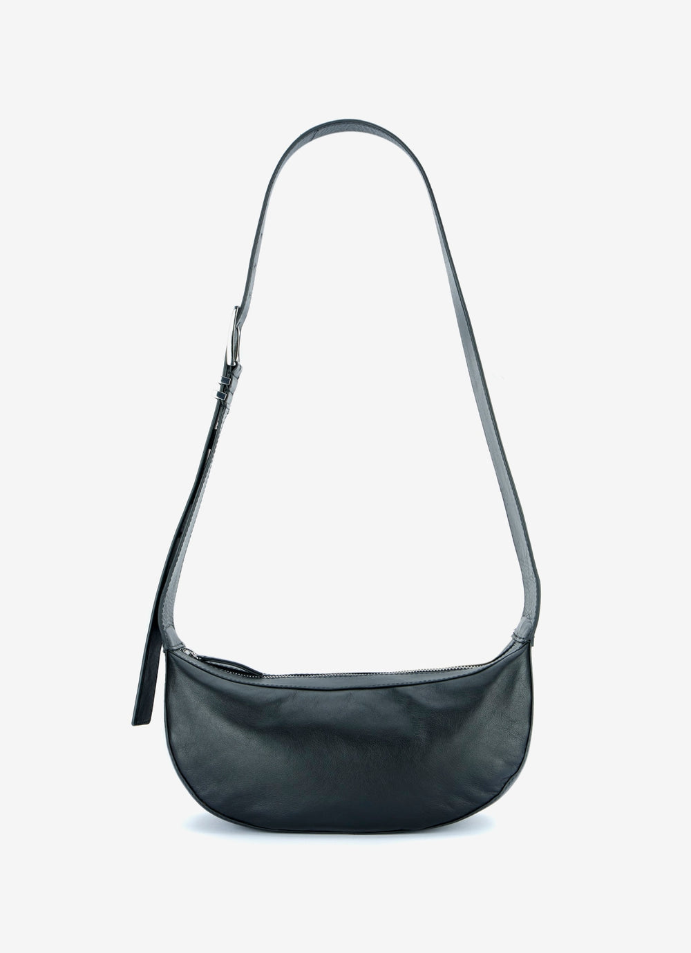 Frankie Black Leather Sling Bag