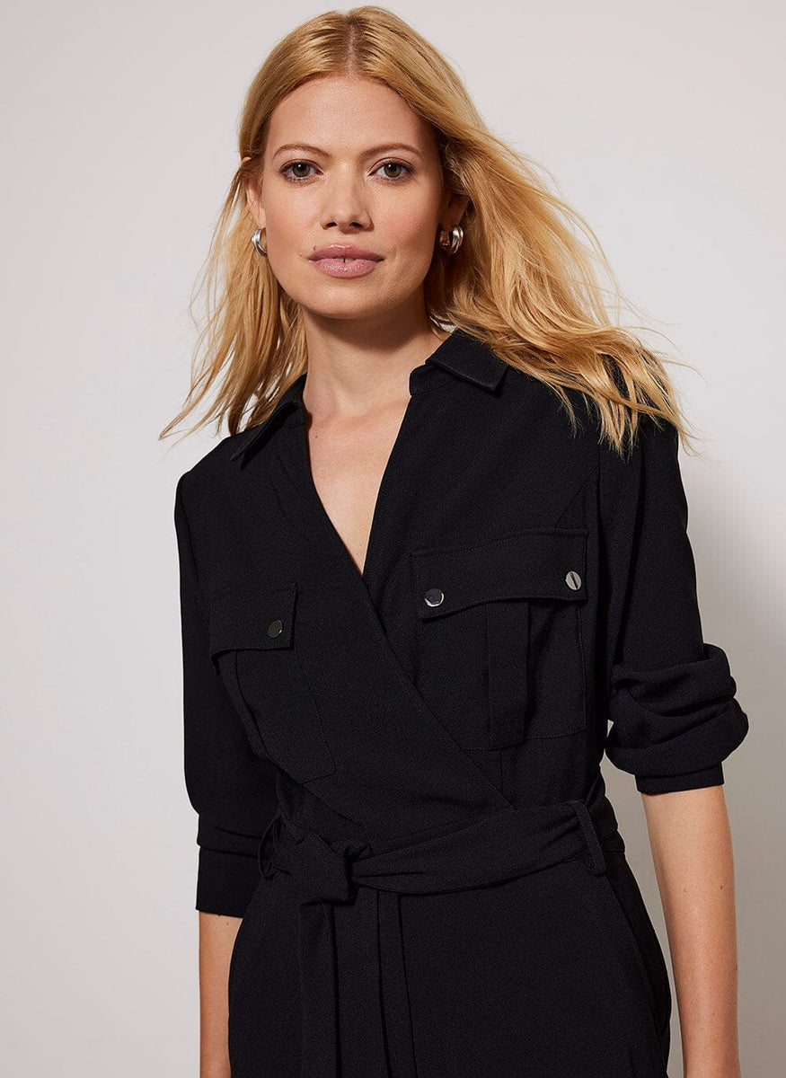 Black Long Sleeved Jumpsuit – Mint Velvet