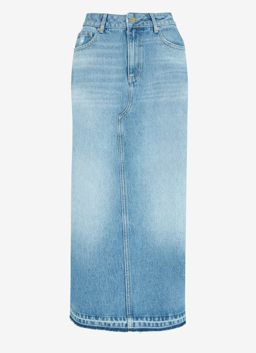 Blue Denim Maxi Skirt – Mint Velvet