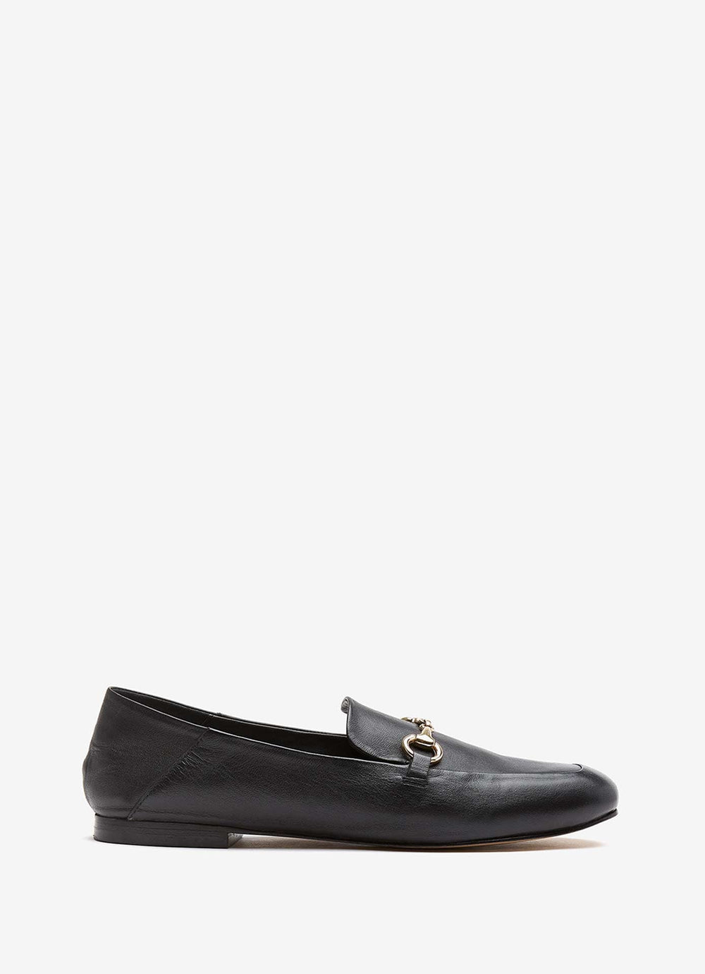 Camille Black Leather Loafers – Mint Velvet