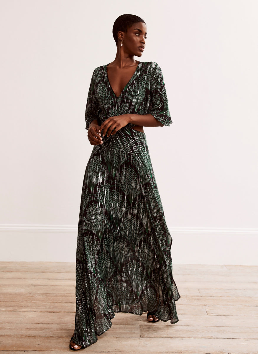 Lexi Print Cut Out Maxi Dress – Mint Velvet
