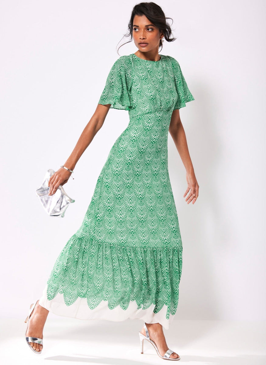 Macie Print Green Maxi Dress – Mint Velvet