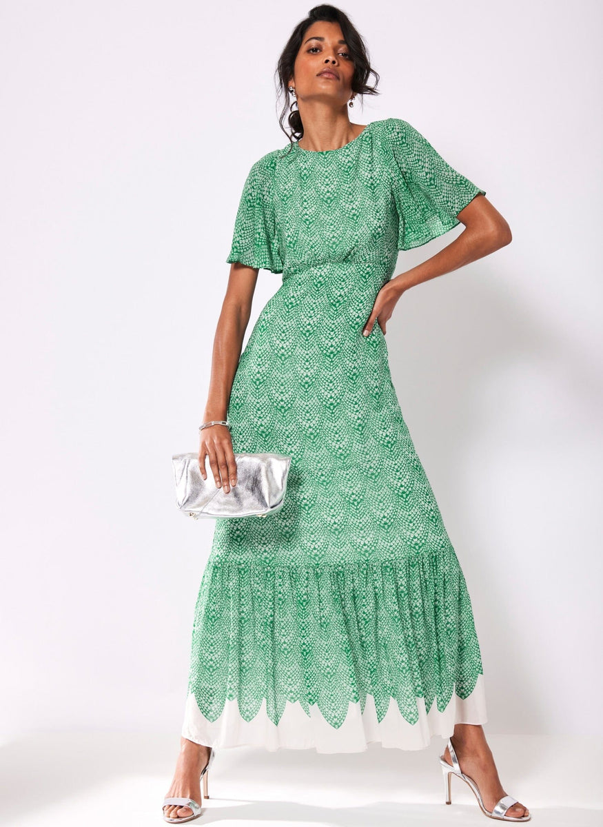 Macie Print Green Maxi Dress – Mint Velvet