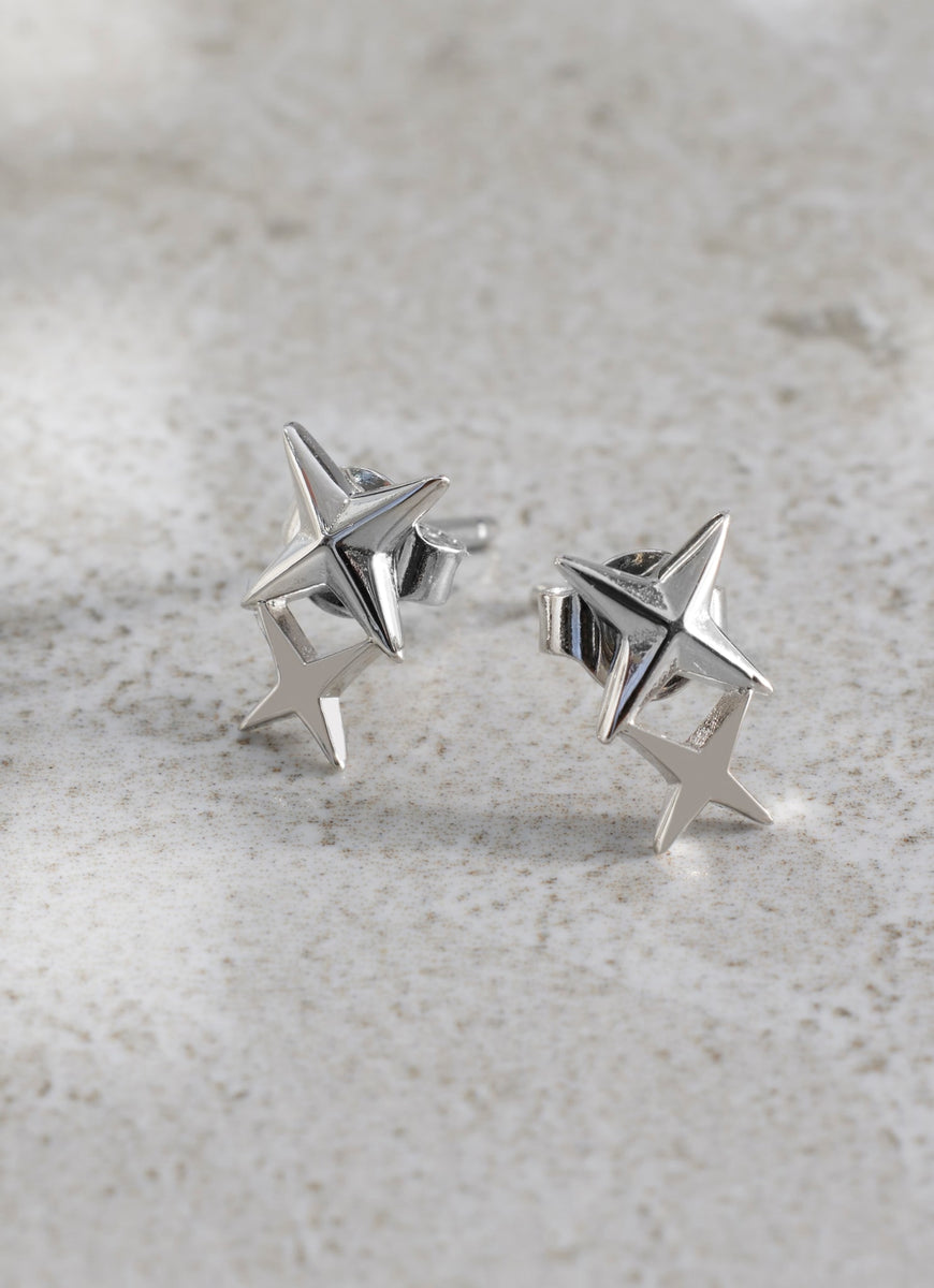 Silver Plated Star Earrings – Mint Velvet