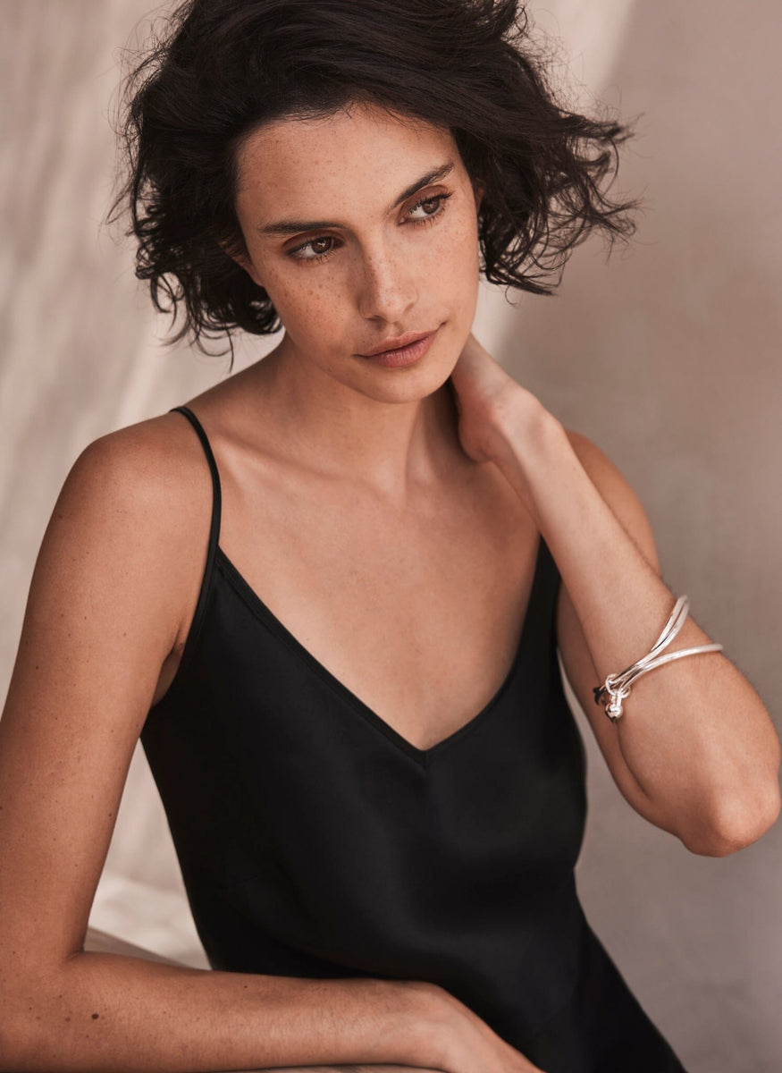 Silver Tone Triple Bangle – Mint Velvet