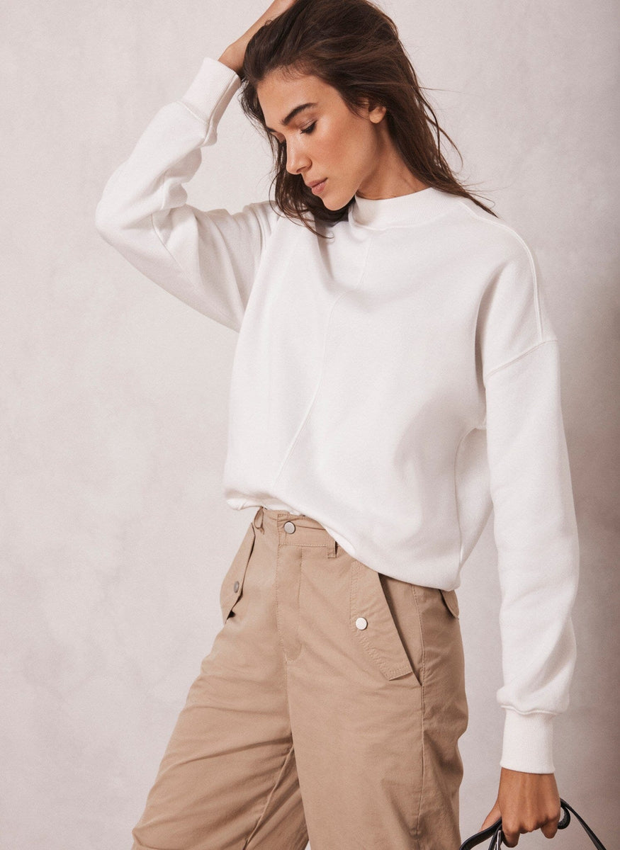 Mint velvet white sweatshirt Clearance